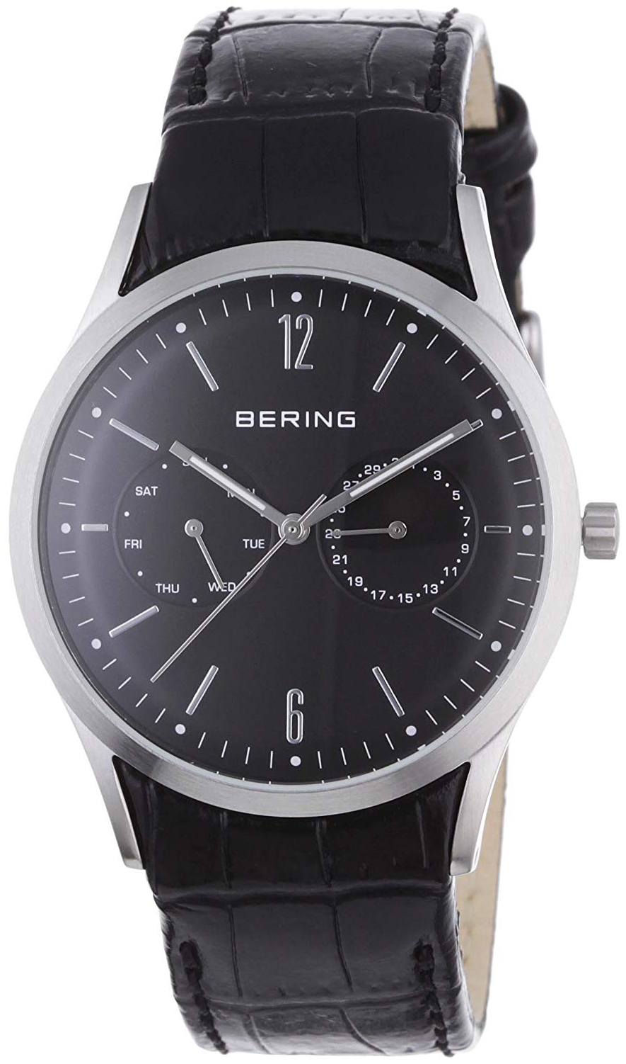 Bering Herrklocka 11839-402 Classic Svart/Läder Ø39 mm
