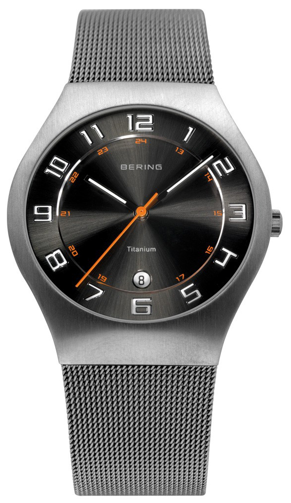 Bering Herrklocka 11937-007 Titanium Svart/Titan &Oslash;37 mm