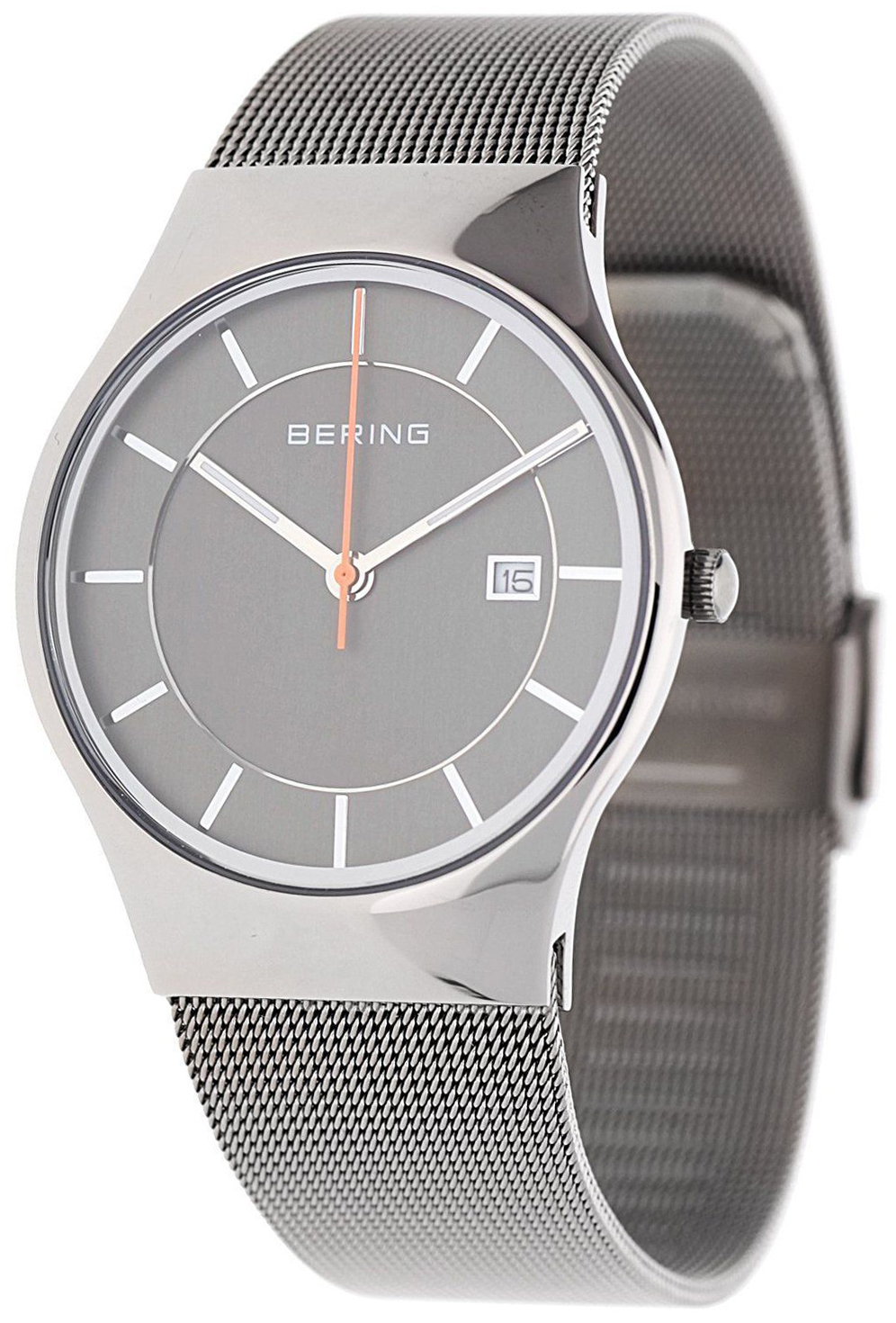 Bering Herrklocka 11938-007 Classic Grå/Stål Ø40 mm - Bering