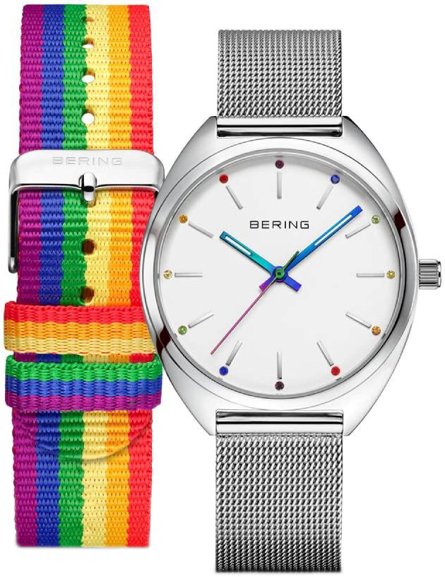 Bering Damklocka 127220-36-000 Freedom Vit/St&aring;l &Oslash;36 mm