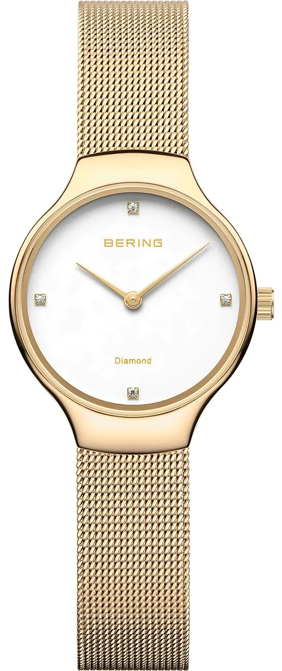 Bering Damklocka 13326-334 Classic Vit/Guldtonat stål Ø26 mm - Bering