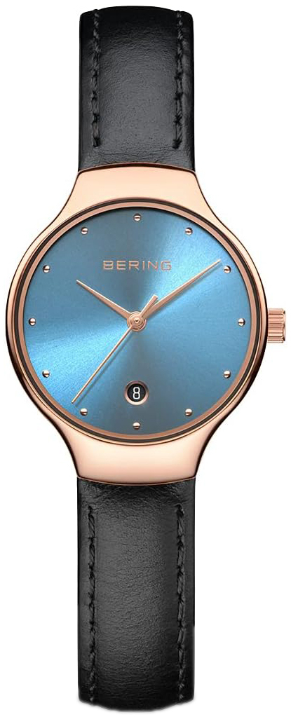 Bering Damklocka 13326-468 Classic Bl&aring;/L&auml;der &Oslash;15 mm