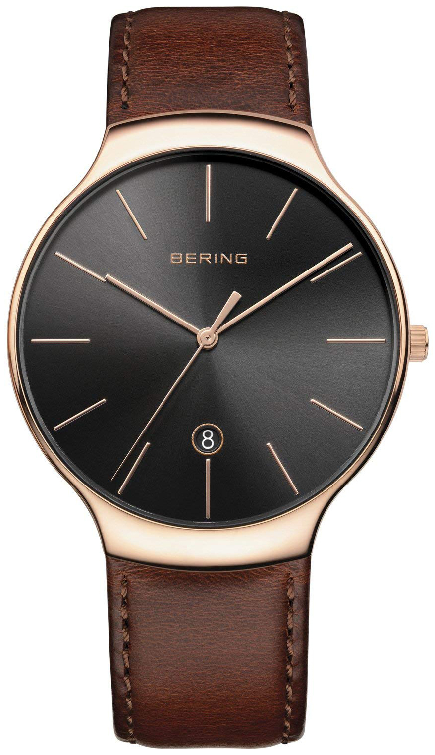 Bering 13338-562 Classic Svart/Läder Ø38 mm