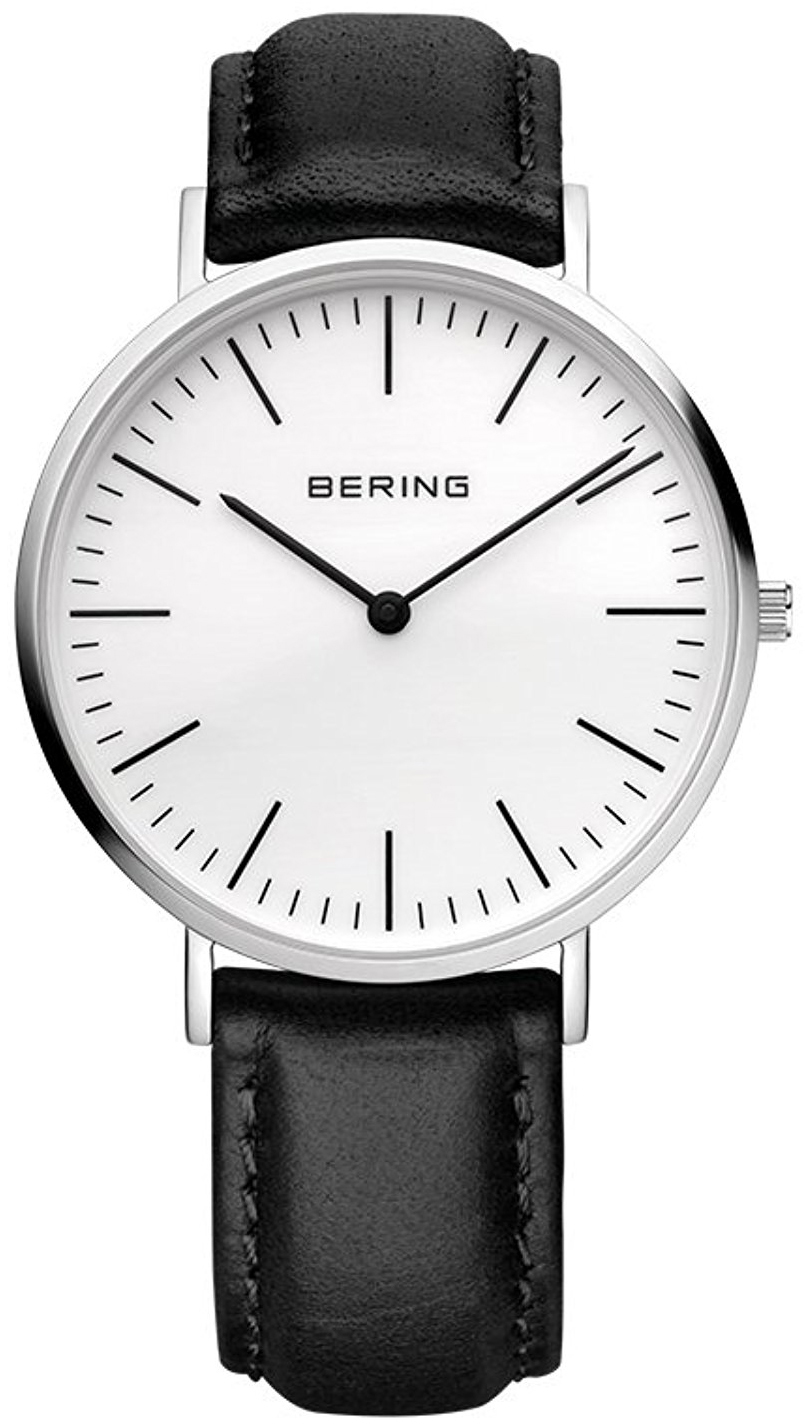 Bering Classic 13738-404 Vit/Läder Ø38 mm