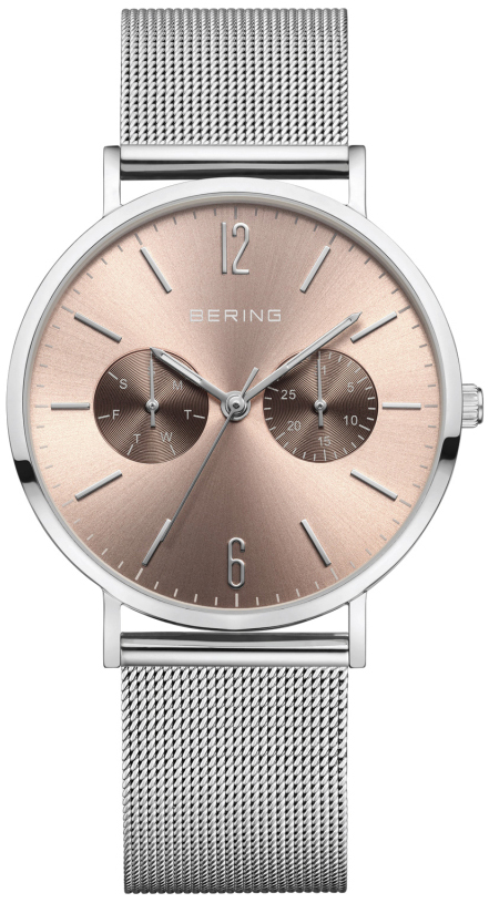 Bering Damklocka 14236-606 Classic Brun/St&aring;l &Oslash;36 mm