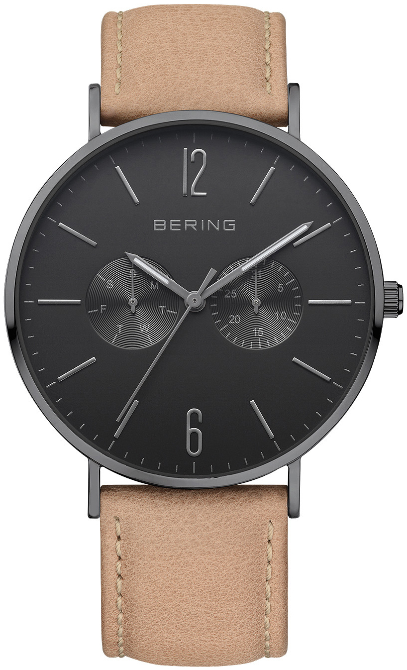 Bering Herrklocka 14240-523 Classic Svart/L&auml;der &Oslash;41 mm