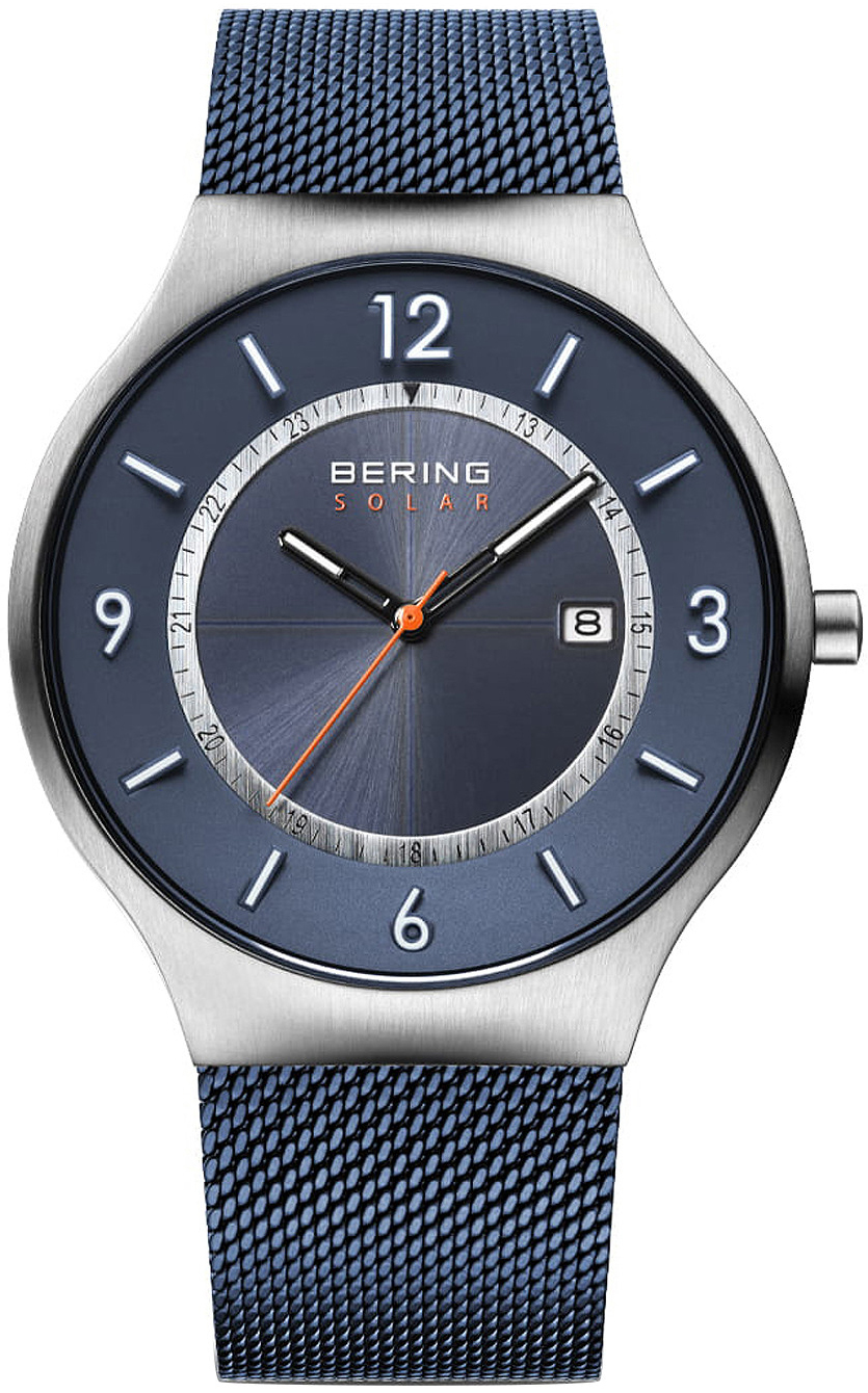 Bering Herrklocka 14441-307 Solar Bl&aring;/St&aring;l &Oslash;41 mm