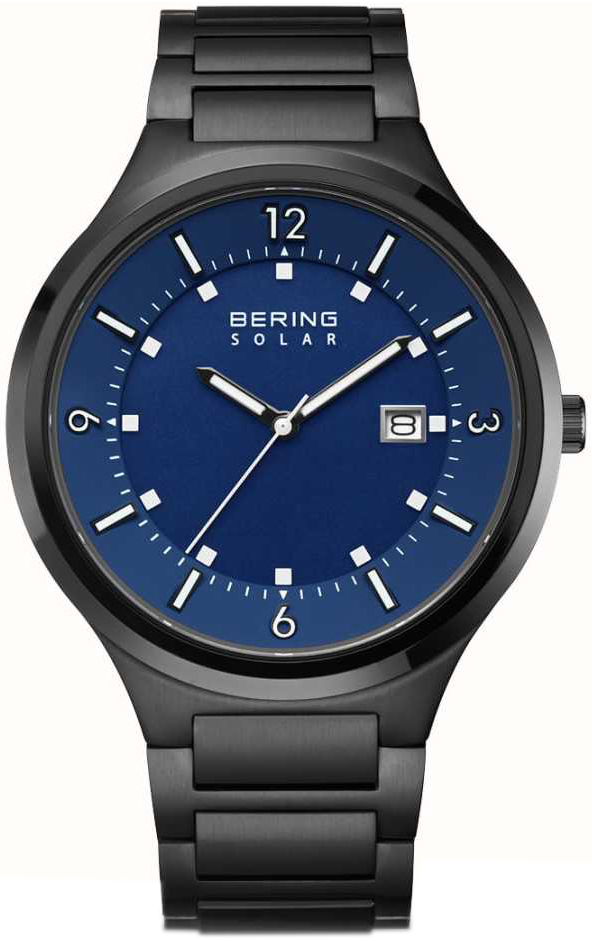 Bering Herrklocka 14442-727 Solar Blå/Stål Ø42 mm - Bering