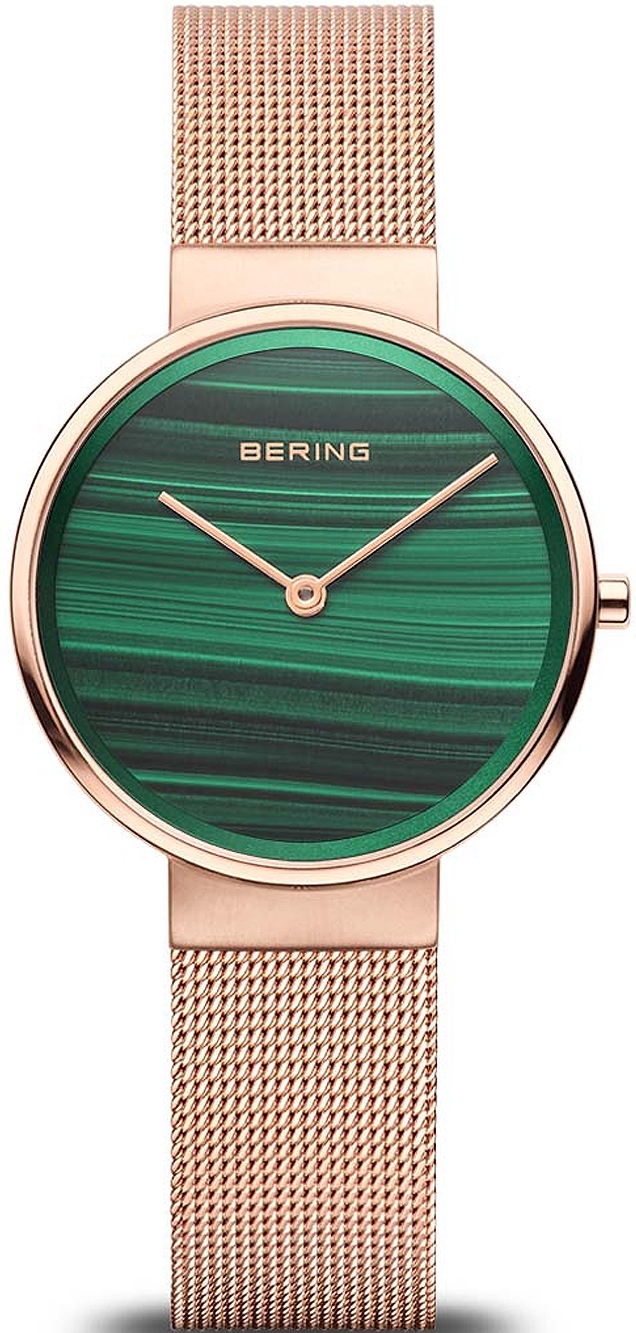 Bering Damklocka 14531-368 Classic Grön/Roséguldstonat stål Ø31 mm - Bering