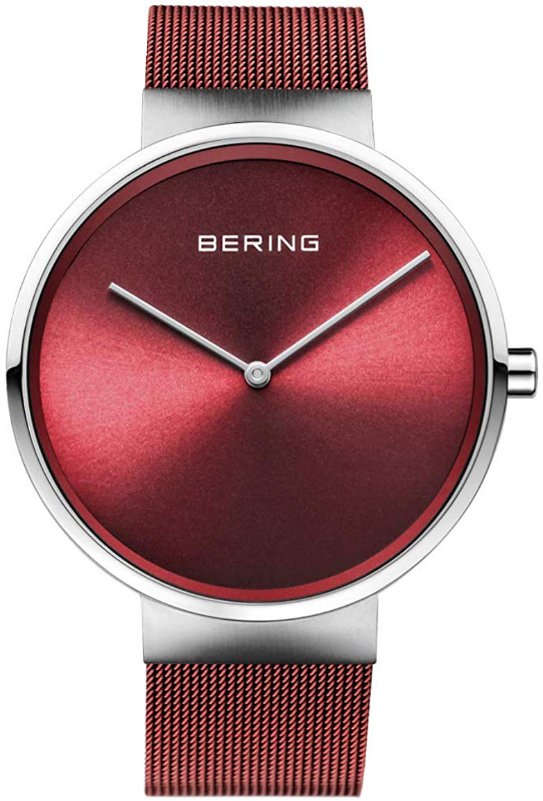 Bering 14539-303 Classic Röd/Stål Ø39 mm - Bering