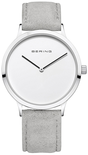 Bering Damklocka 14937-104 Classic Silverf&auml;rgad/L&auml;der &Oslash;37 mm