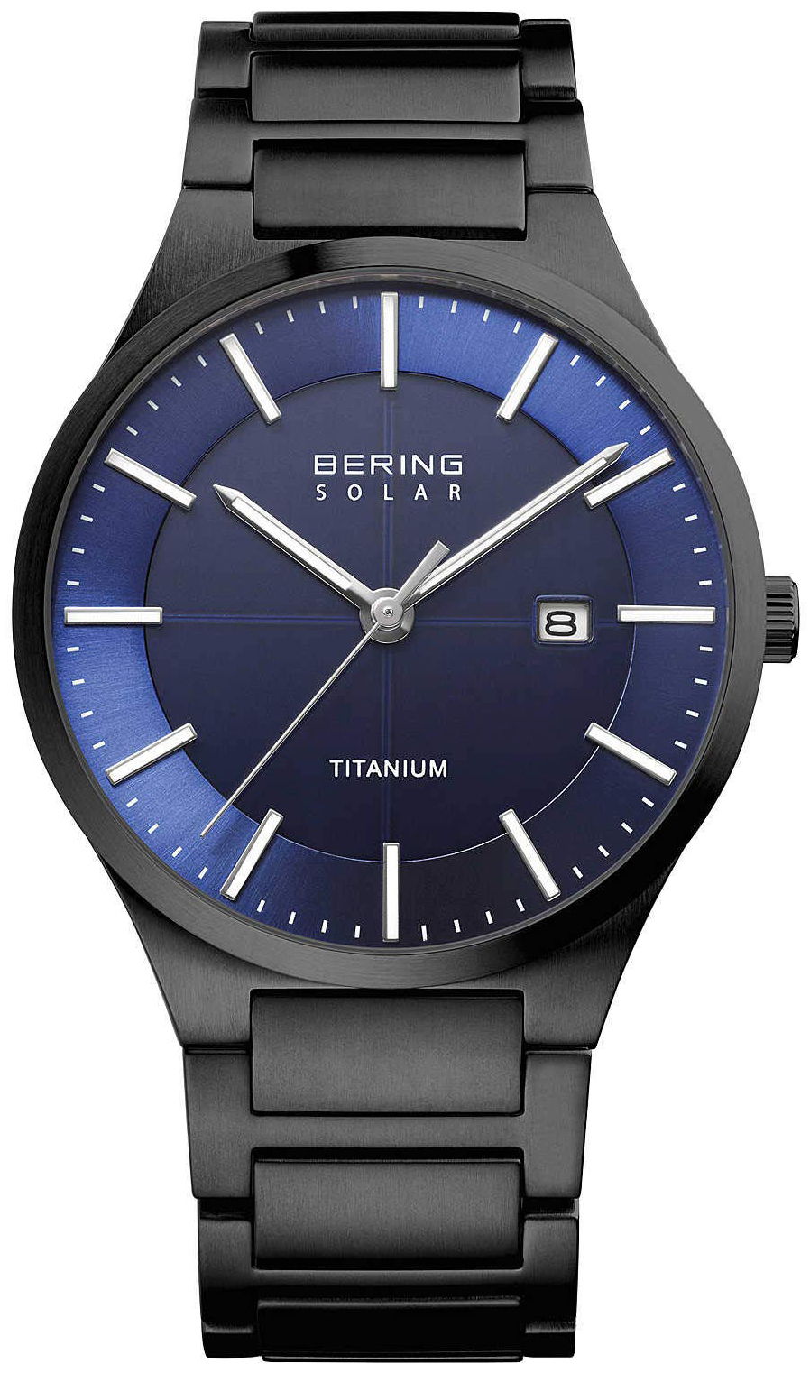 Bering Herrklocka 15239-727 Solar Blå/Titan Ø39 mm - Bering