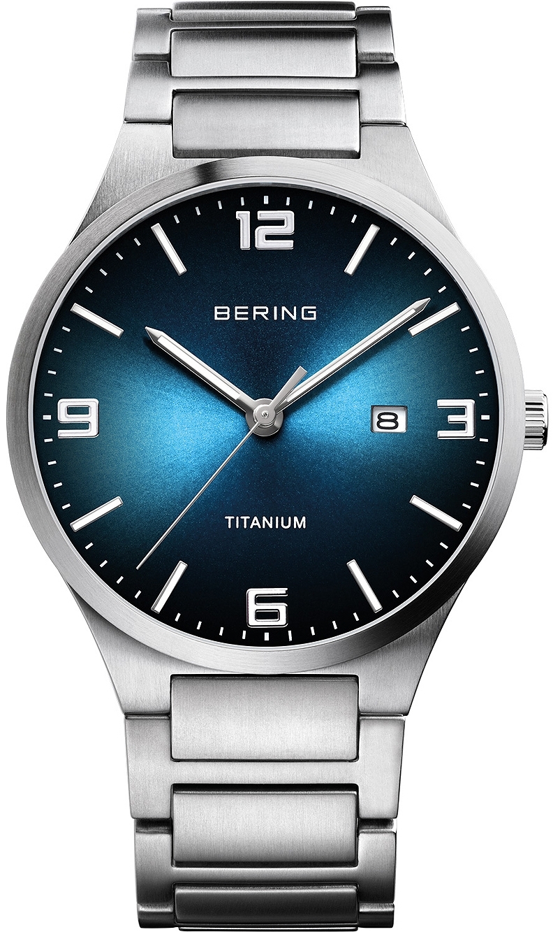 Bering Herrklocka 15240-777 Titanium Blå/Titan Ø40 mm - Bering