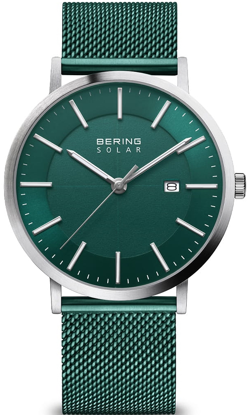 Bering Herrklocka 15439-808 Solar Grön/Stål Ø40 mm - Bering