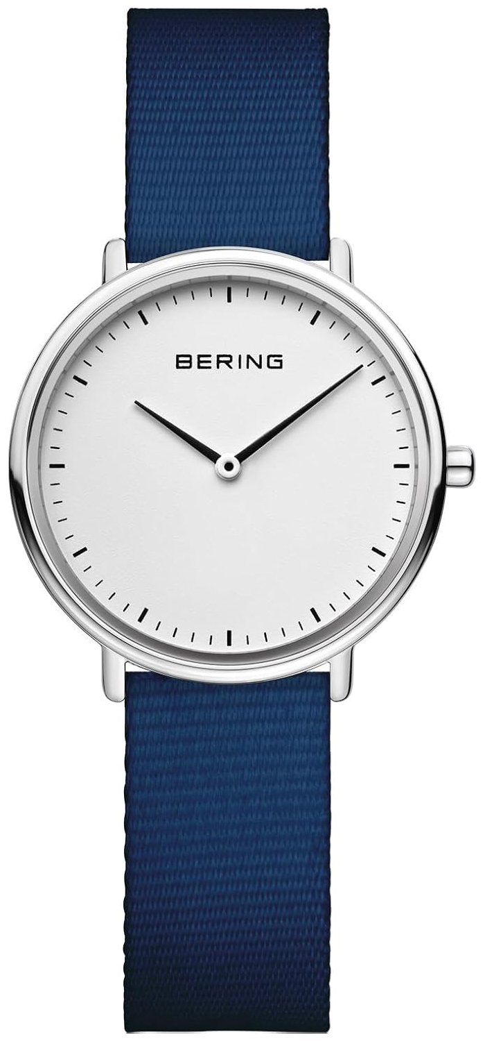 Bering Damklocka 15729-307 Classic Silverfärgad/Textil Ø29 mm