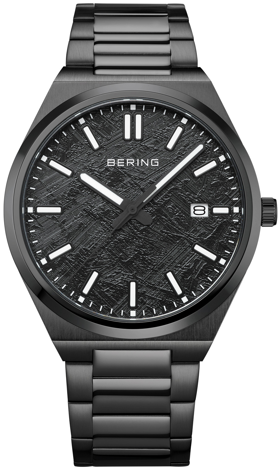 Bering Herrklocka 17639-722 Classic Svart/Stål Ø39 mm