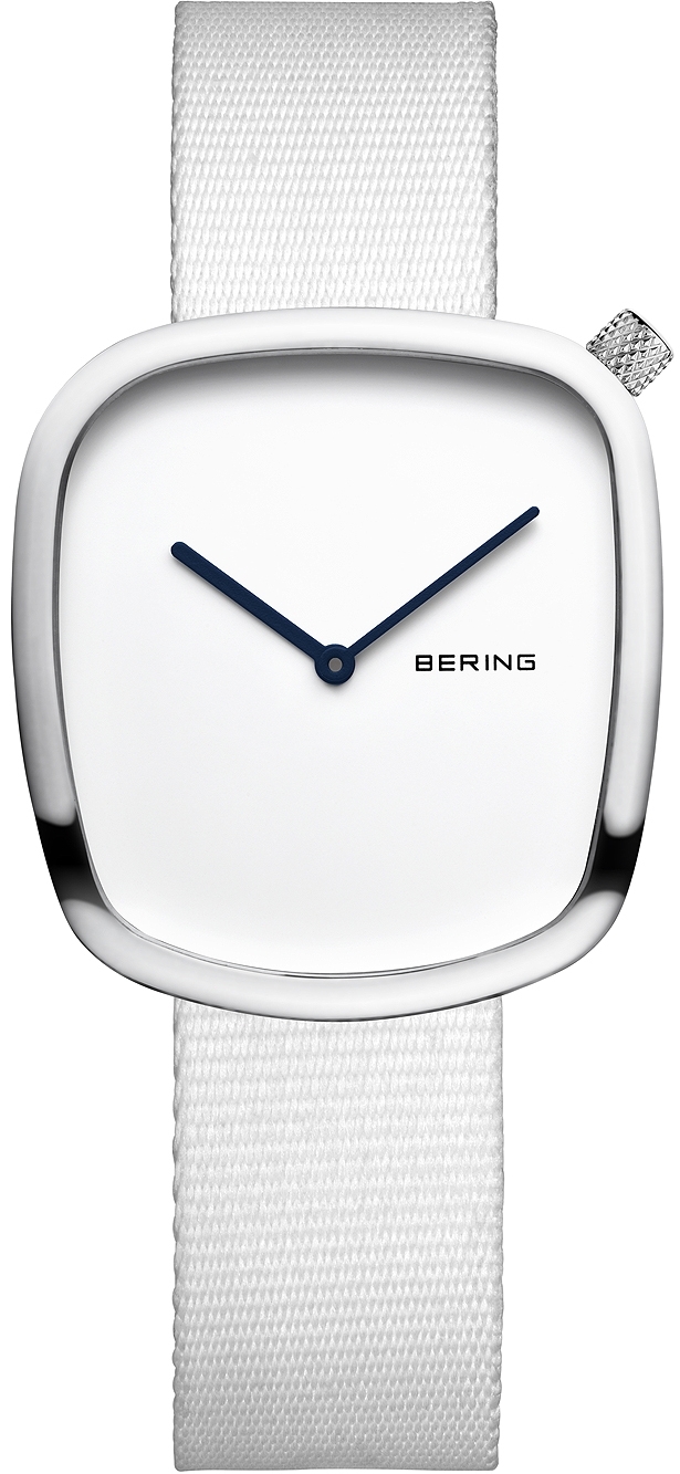 Bering Damklocka 18034-007 Classic Vit/Textil Ø30 mm - Bering