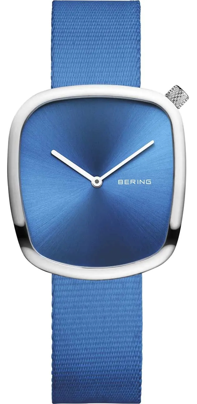 Bering Damklocka 18034-308 Pebble Blå/Textil Ø34 mm - Bering