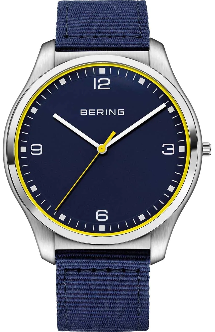Bering Herrklocka 18342-507 Ultra Slim Blå/Textil Ø42 mm - Bering