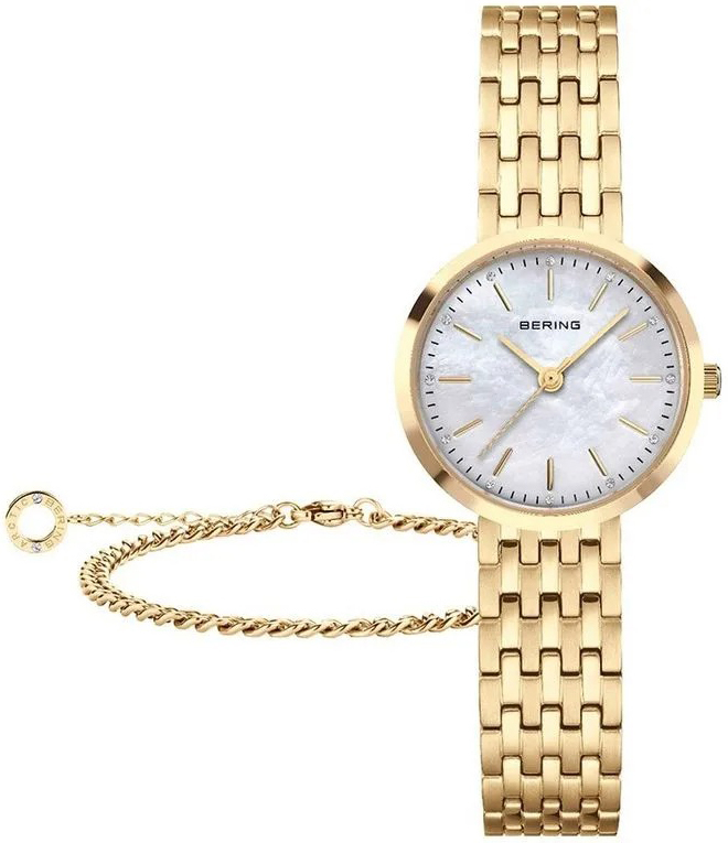 Bering Damklocka 19126-734-GWP Classic Vit/Gulguldtonat stål Ø26 mm - Bering