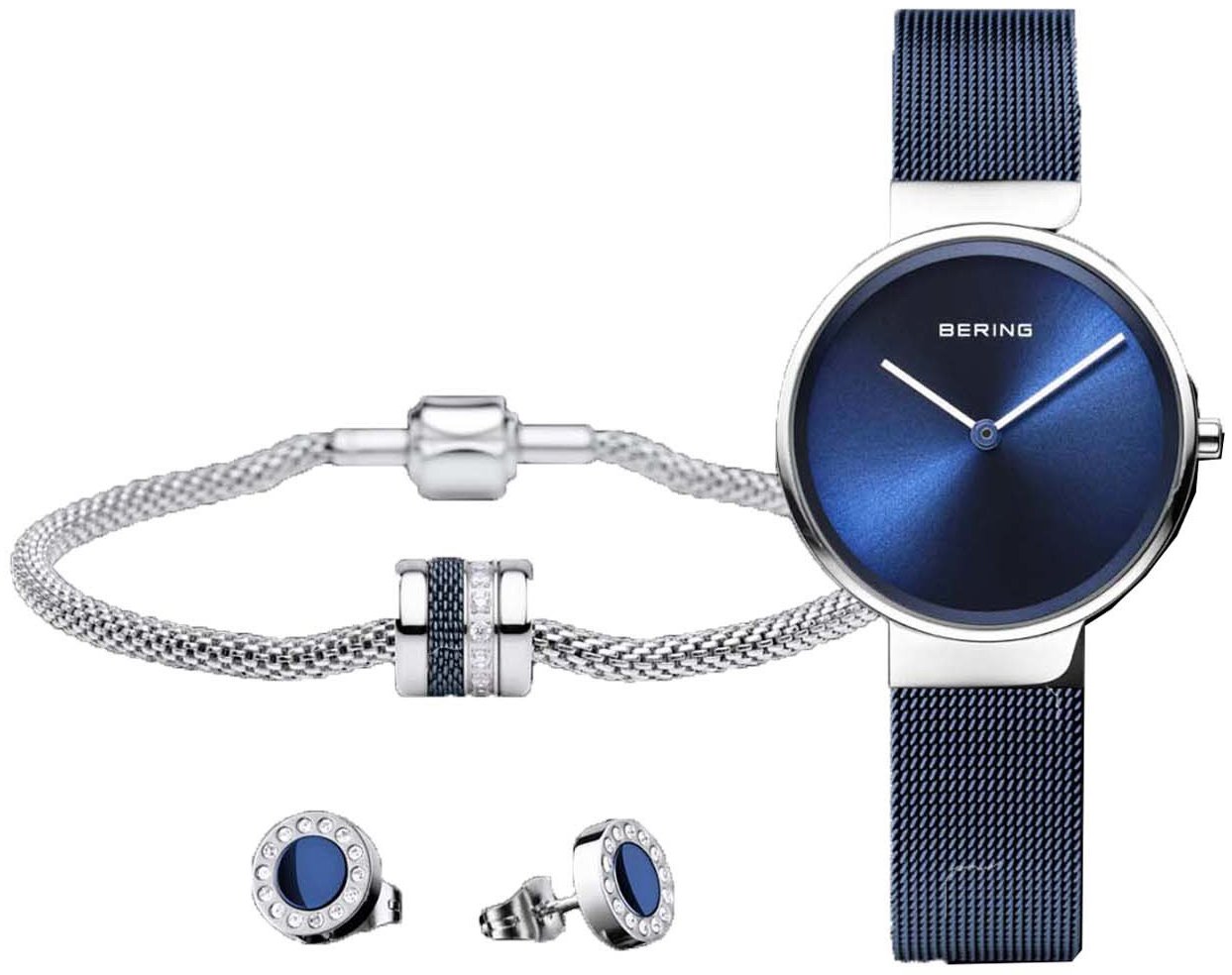 Bering Damklocka XMAS_Set_Blue Classic Blå/Stål Ø31 mm