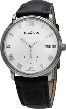 Blancpain Herrklocka 6652-1127-55B Villeret Vit/Läder Ø40 mm - Blancpain