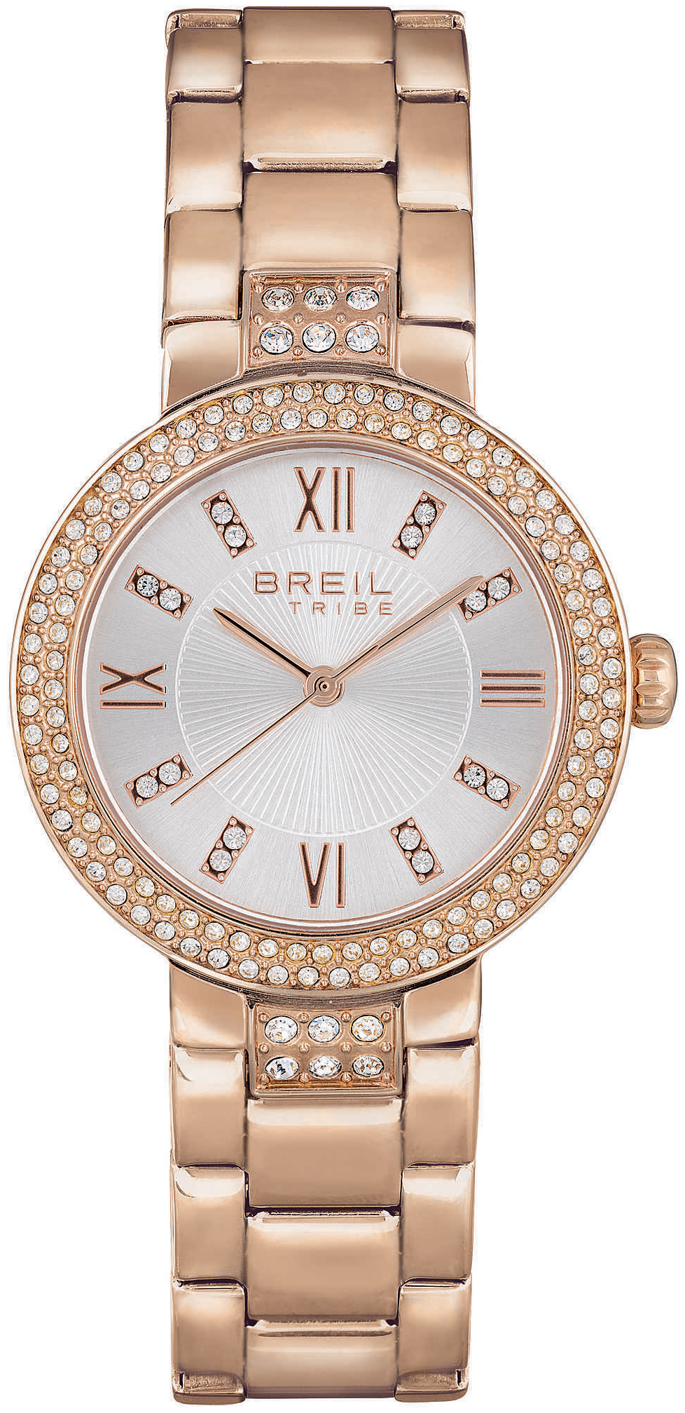 Breil Damklocka EW0505 Tribe Silverfärgad/Roséguldstonat stål Ø32 - Breil