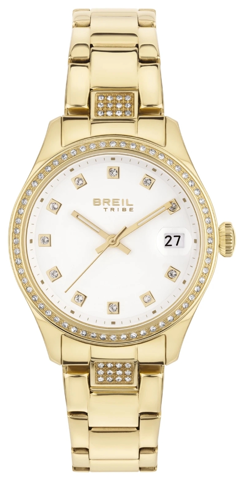 Breil Damklocka EW0707 Classic Elegance Vit/Guldtonat stål Ø32 mm - Breil