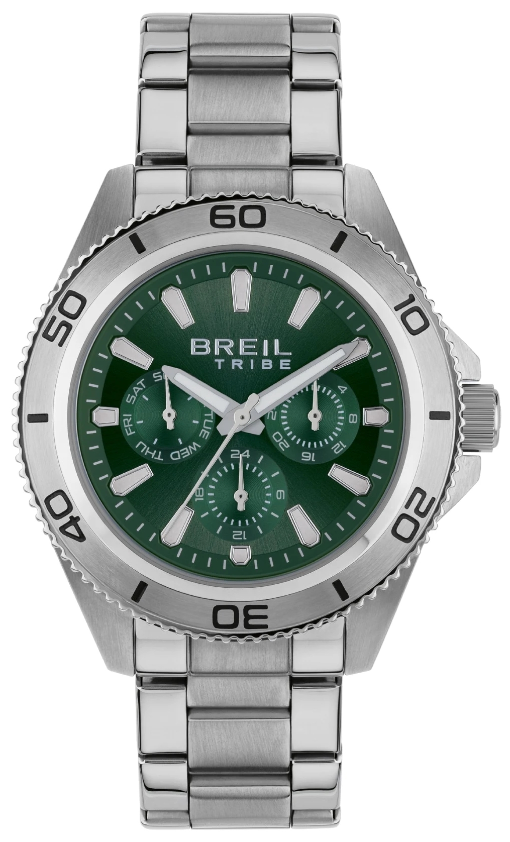 Breil Herrklocka EW0711 Challenge Grön/Stål Ø42 mm - Breil