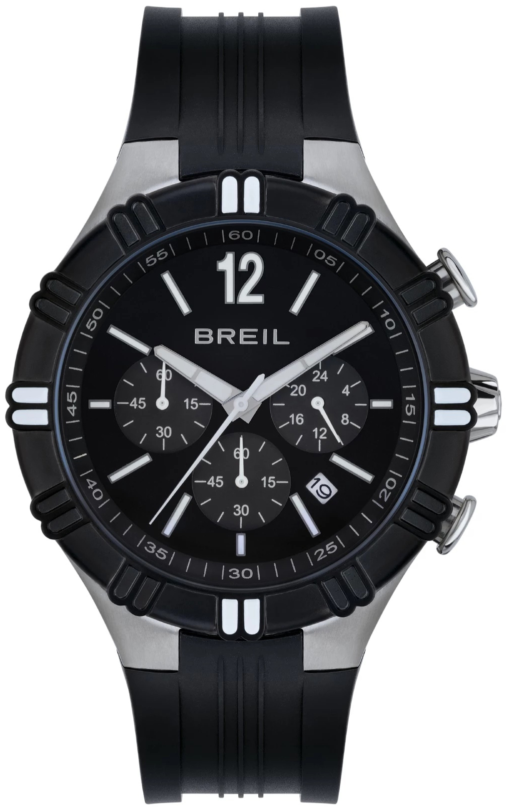 Breil Herrklocka TW1984 Classic Svart/Gummi Ø44 mm - Breil