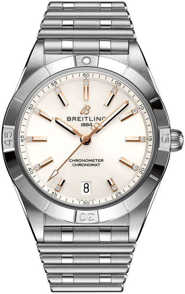 Breitling Damklocka A10380101A2A1 Chronomat Automatic 36 Vit/Stål - Breitling