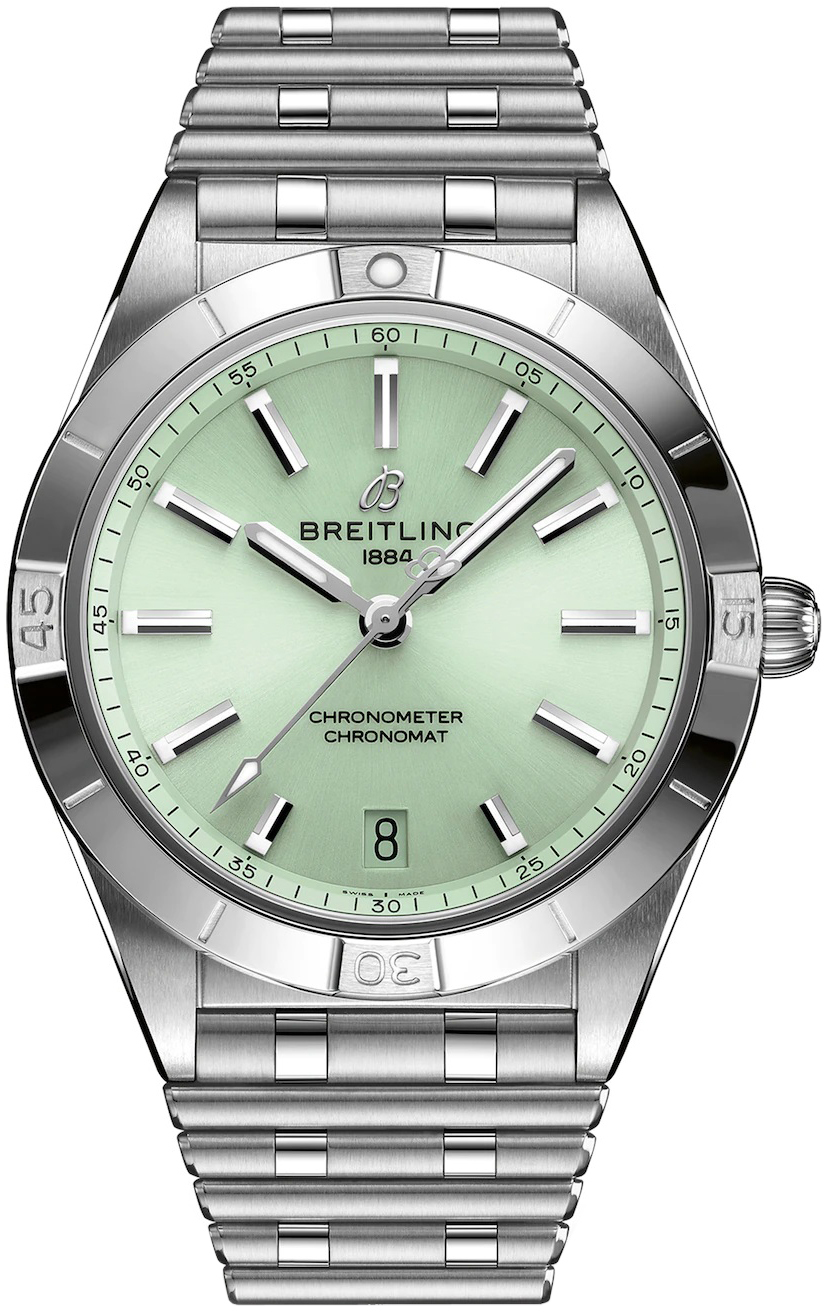 Breitling Damklocka A10380101L1A1 Chronomat Automatic 36 Grön/Stål - Breitling