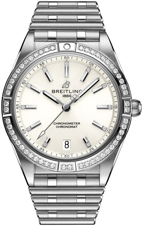Breitling Damklocka A10380591A1A1 Chronomat Automatic 36 Vit/Stål - Breitling