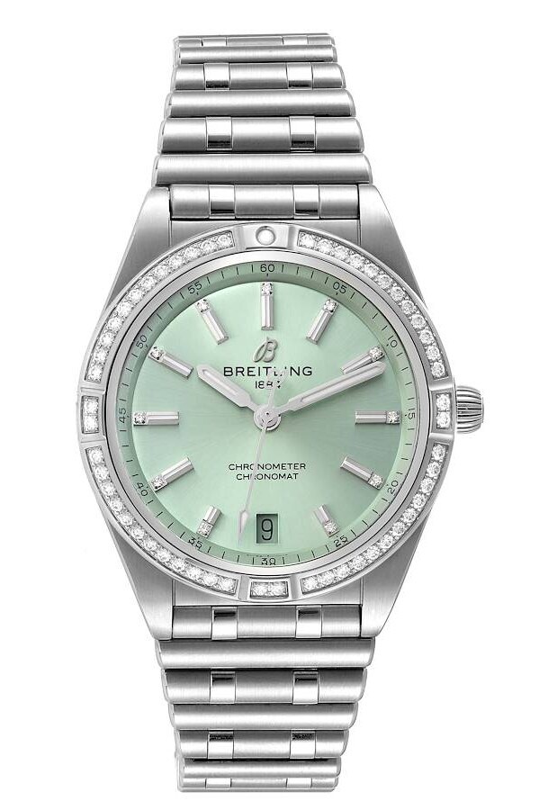 Breitling Damklocka A10380591L1A1 Chronomat Automatic 36 Grön/Stål - Breitling