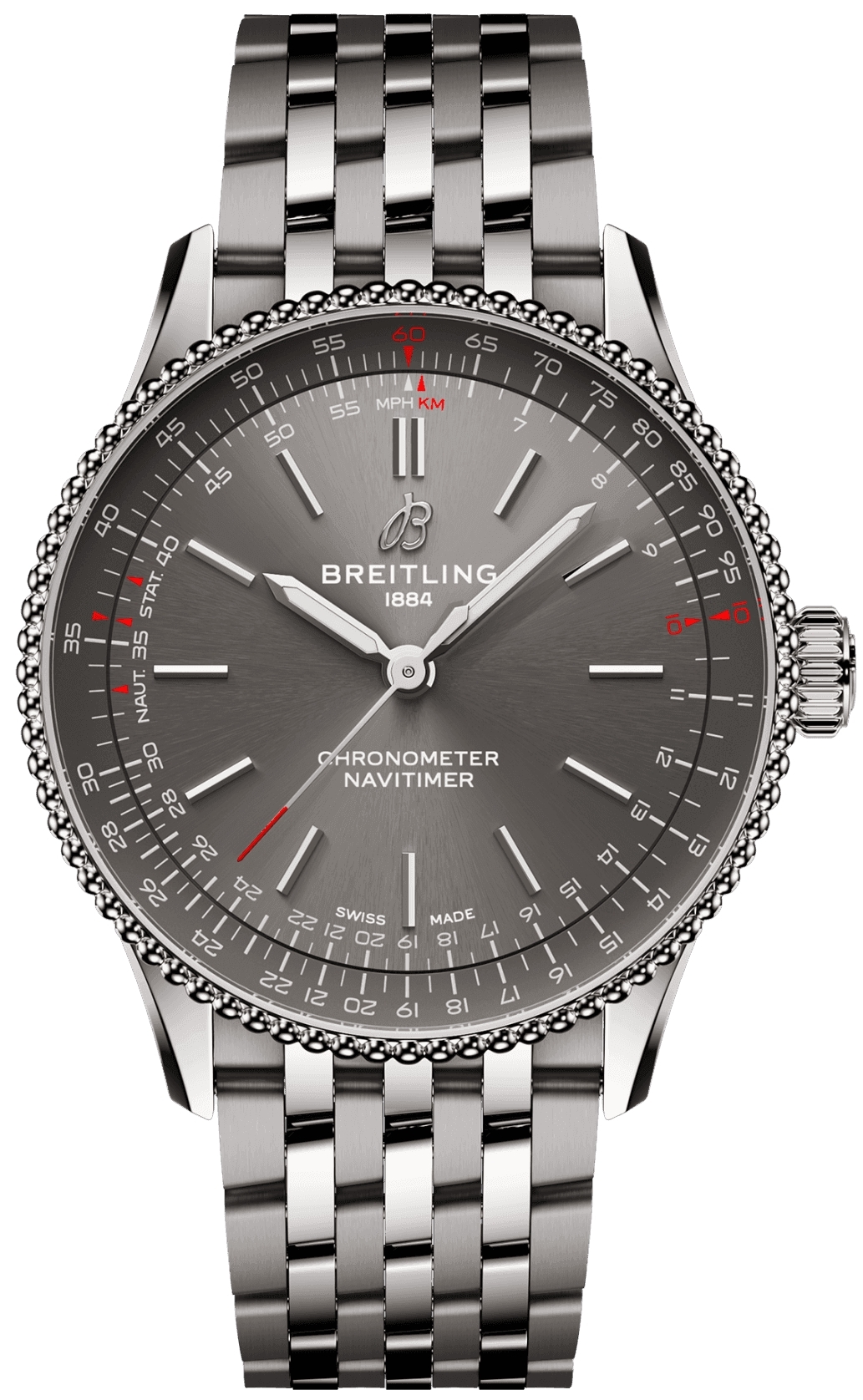 Breitling Herrklocka A17327381B1A1 Navitimer Automatic 36 Grå/Stål - Breitling