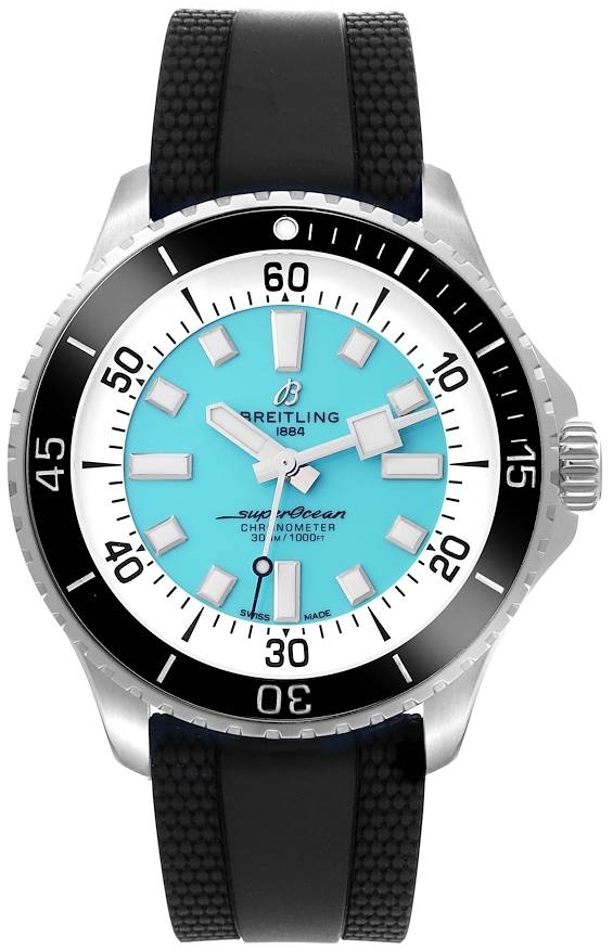 Breitling Herrklocka A17376211L2S1 Superocean Automatic 44 Blå/Gummi - Breitling