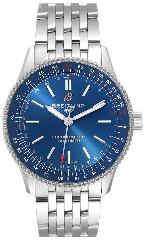 Breitling Damklocka A17395161C1A1 Navitimer Automatic 35 Blå/Stål - Breitling
