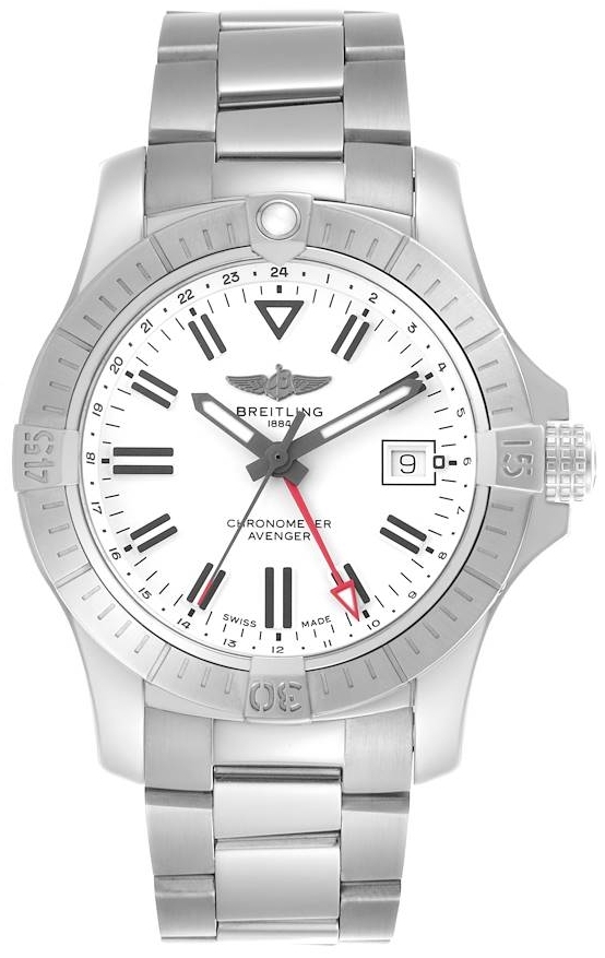 Breitling Herrklocka A32397101A1A1 Avenger Automatic Gmt 43 Vit/Stål - Breitling