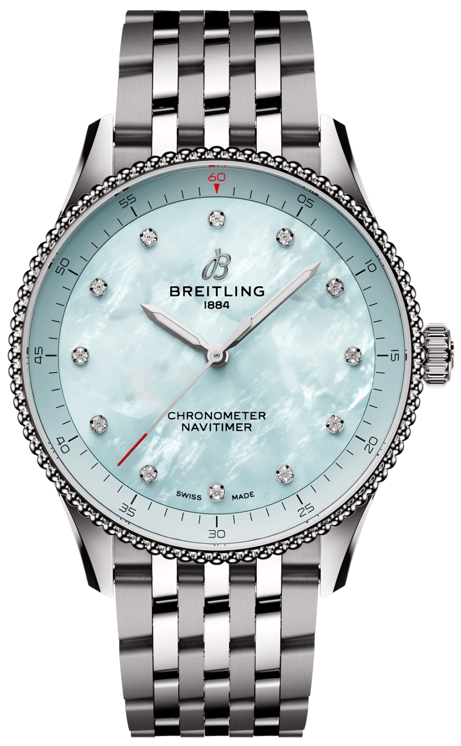 Breitling Damklocka A77320171C1A1 Navitimer 32 Blå/Stål Ø32 mm - Breitling