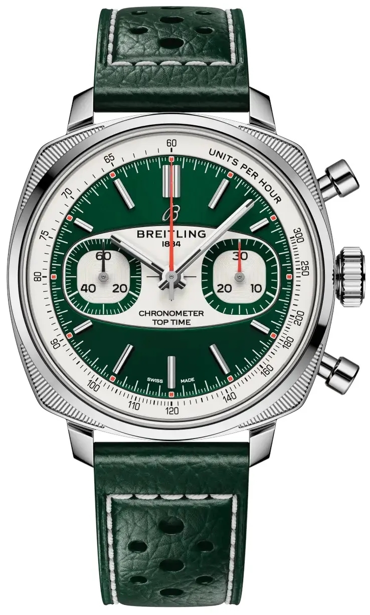 Breitling Herrklocka AB01771A1L1X1 Top Time B01 Racing Grön/Läder - Breitling
