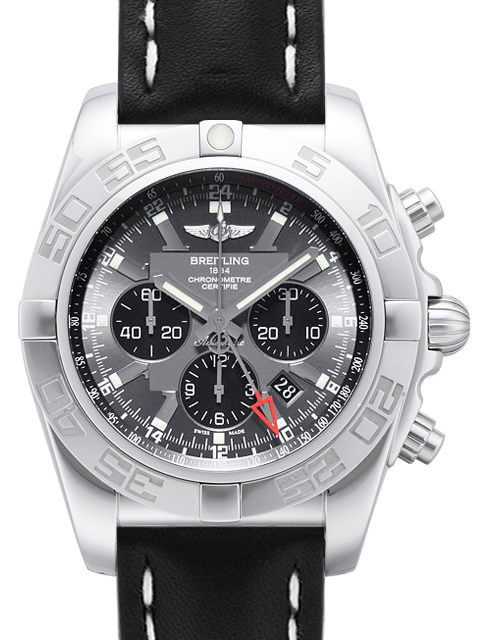 Breitling Chronomat GMT Herrklocka AB041012-F556-441X-A20BA.1 Grå/Läder