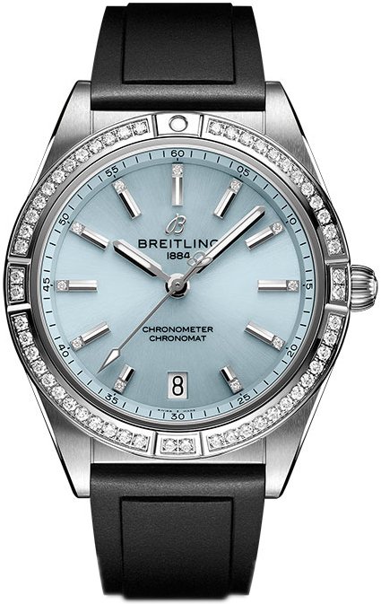 Breitling Damklocka G10380591C1S1 Chronomat Automatic 36 Blå/Gummi - Breitling