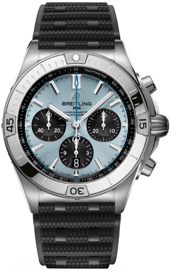 Breitling Herrklocka PB0134101C1S2 Chronomat B01 42 Turkos/Gummi Ø42 - Breitling