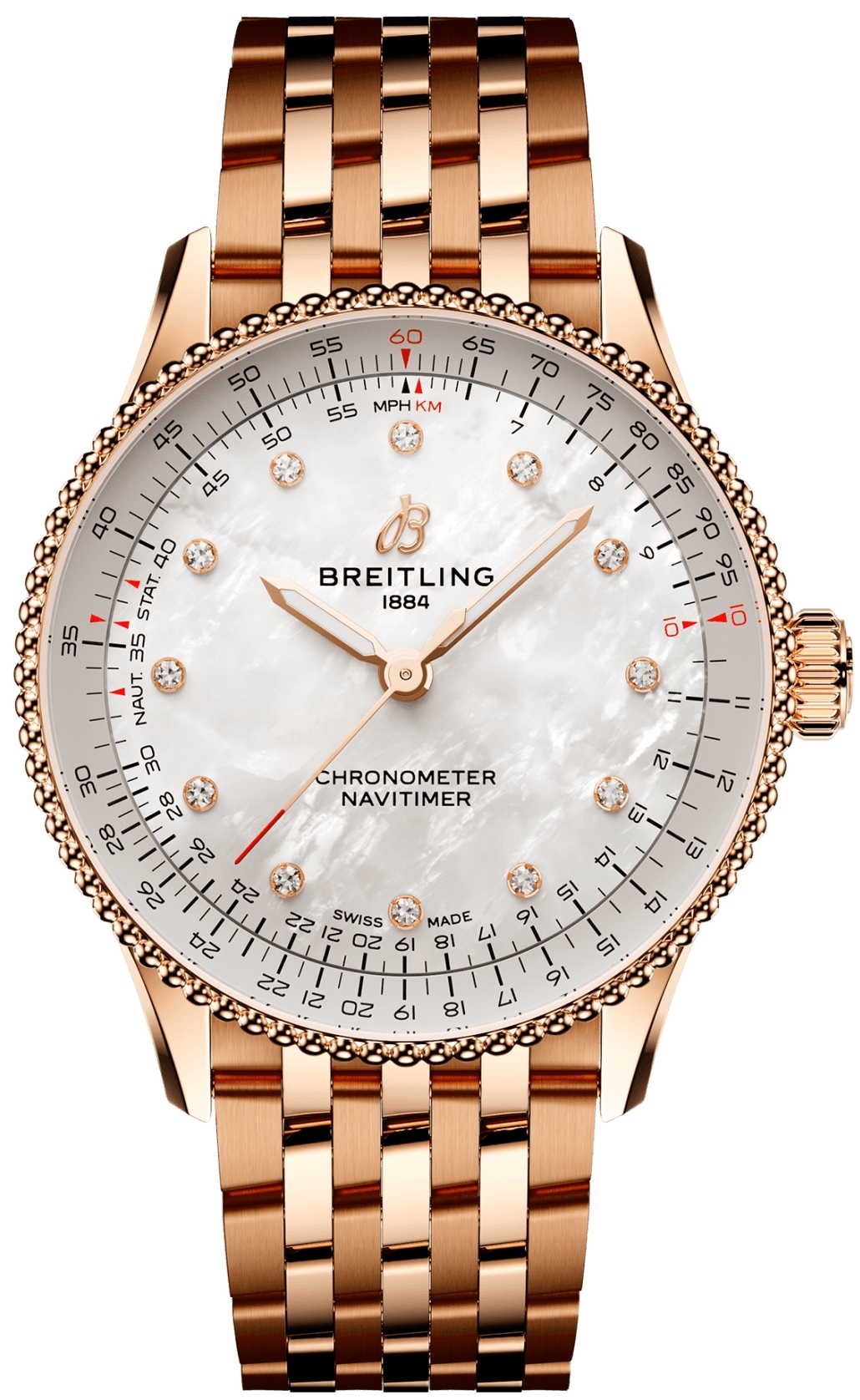 Breitling Herrklocka R17327211A1R1 Navitimer Automatic 36 Vit/18 - Breitling