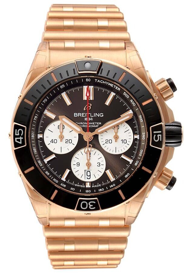 Breitling Herrklocka RB0136E31Q1R1 Super Chronomat B01 44 Brun/18 - Breitling