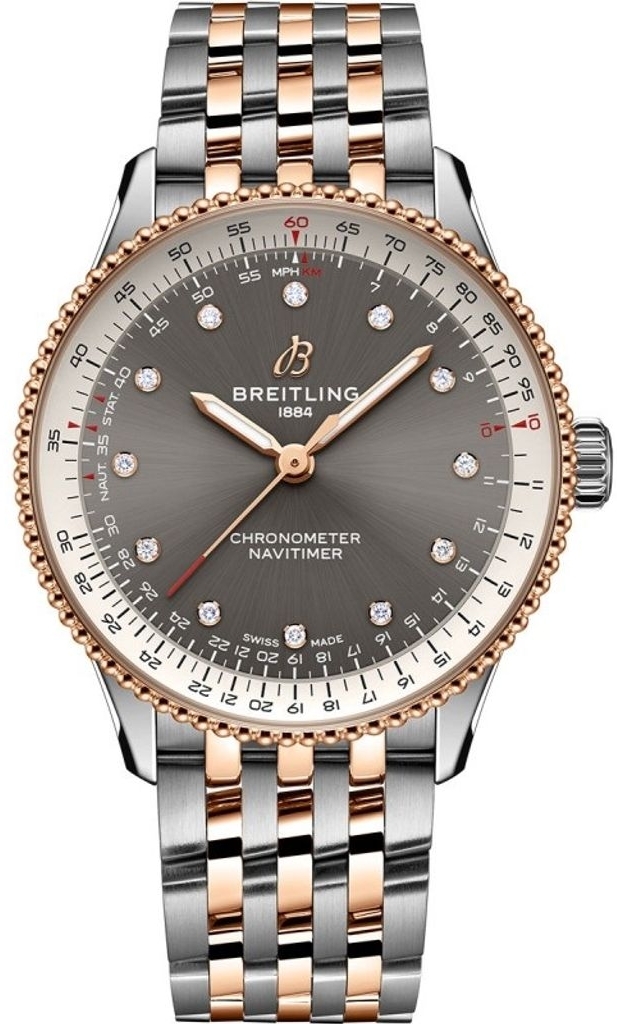 Breitling Herrklocka U173271A1B1U1 Navitimer Automatic 36 Grå/Stål - Breitling