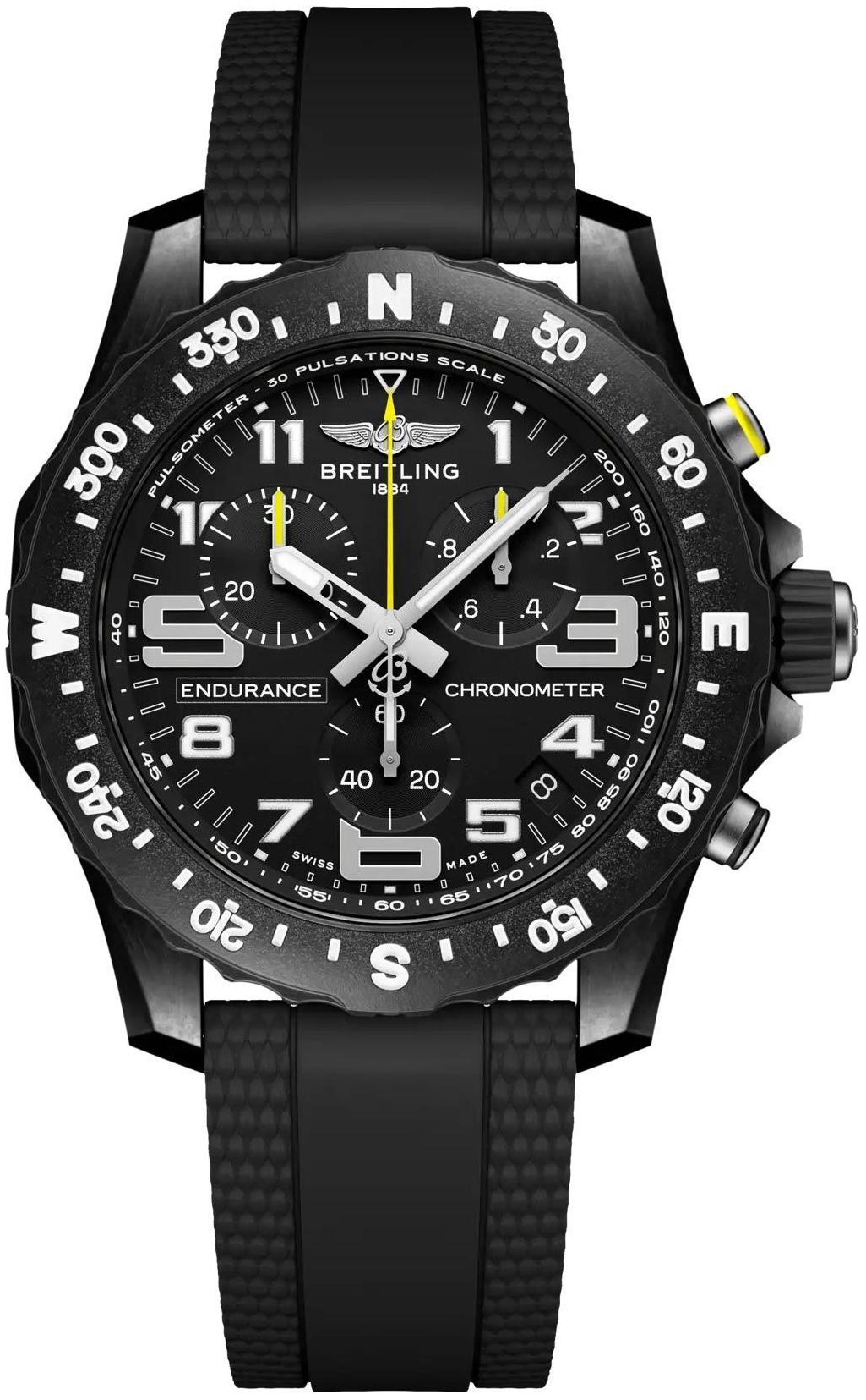 Breitling Herrklocka X82310E51B1S2 Professional Endurance Svart/Gummi - Breitling