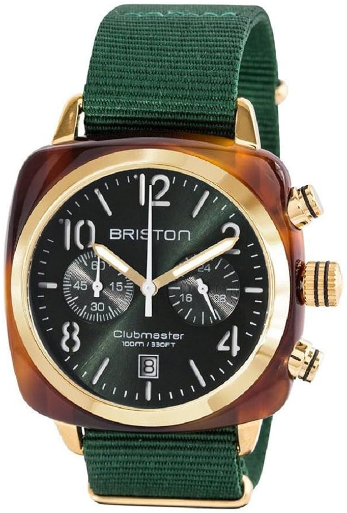 Briston 15140-PYA-T-10-NBG Clubmaster Grön/Textil - Briston