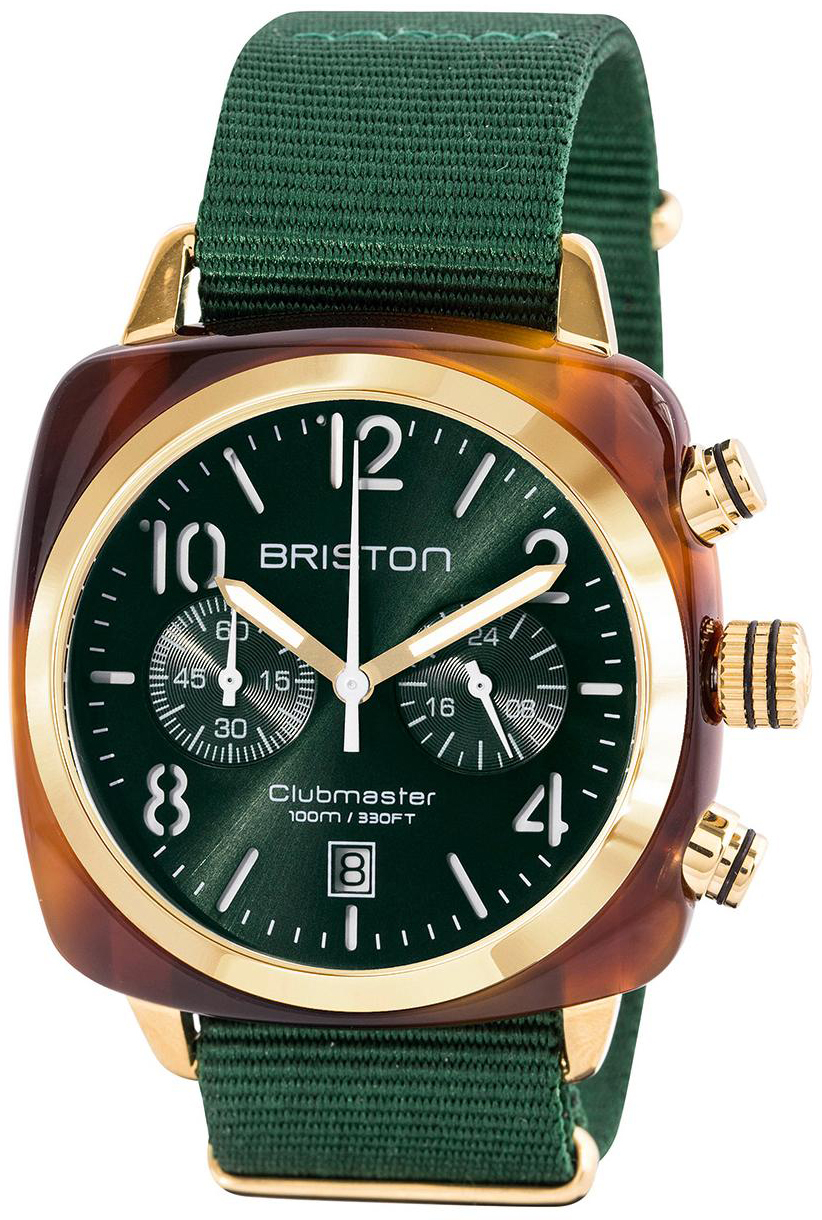 Briston Herrklocka 15140.PYA.T.10.NBG Classic Grön/Textil