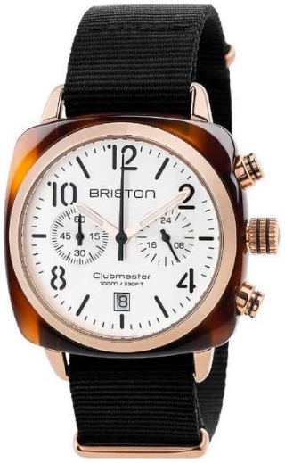 Briston 17140-PRA-T-2-NB Clubmaster Vit/Textil - Briston